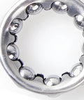 Close-up of Crank Bearing For Bicycle Crank With Five Sixteenths Inch Ball Size And Seven Nine Or Twelve Balls For Bike Cranks