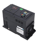 Heavy Duty 7.5KW VFD 3 Phase Input 3 Phase Output 0 To 400 Hz Controller With Vector Control Inverter For CNC Machines And Motor Speed Regulation beefed-up black housing with fan