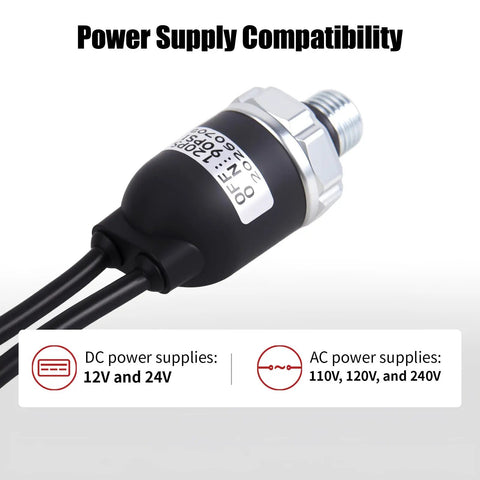 90 To 120 PSI Air Pressure Switch 1 Quarter NPT Controller For Air Compressors And Tank Suspension, power supply compatibility