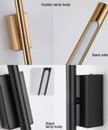 Gold Finish 39 Inch LED Wall Sconce Sleek Dope Slim Linear Light For Living Room Bedroom Hallway Foyer Corridor 14W 980 Lumens