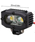 Close-up view of RC Crawler LED Headlights For Axial TRX4 TRX6 SCX10 90046 Wraith Redcat Gen8 One Tenth RC Car, dimensions shown.
