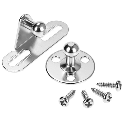 Mounting brackets and screws for 10 Inch Gas Struts Set Of 4 With 45N 10Lb Lift Supports For RV Cabinet Doors.