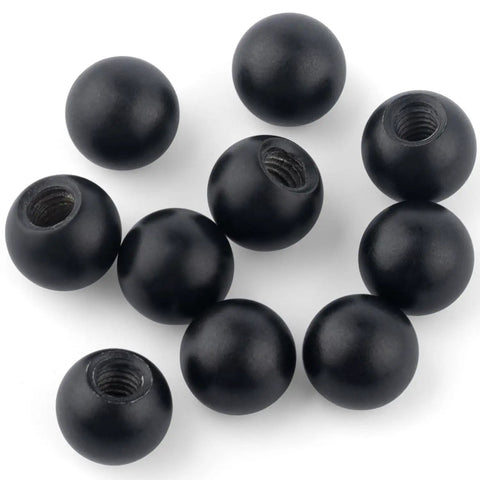 10 Pack Black M4 Thread Cap Nuts And Knob Covers For Light Fixtures And Furniture Dope Decorative Screw Caps For Lamps Steel Ball Style Black Finish Fits Standard M4 Screws