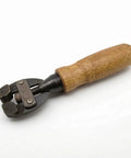 Handheld Adjustable Wire Clamp Tool With Carbon Steel Clamp Head And Screw Control Ultra Lightweight Wood Handle Perfect For Woodworking DIY Projects Detailed Woodcraft Small Parts Holding Benchtop Work Easy Grip, wooden handle