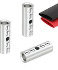 4 Gauge Wire Butt Connectors Kit For Mechanical Splices, Heavy Duty 6 Pcs 4 AWG Screw Type Connectors with heat shrink tubes