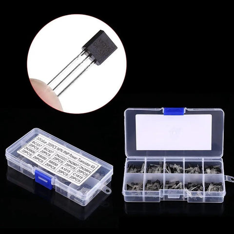 Bulk General Purpose Transistors Kit 200 Pieces Ten Value Silicon Transistors Assortment including BC337 BC327