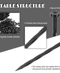 Close-up of 8-inch nylon spiral stake from Heavy Duty Plastic Landscape Anchoring Spikes Set 50 Pieces detailing structure and material.