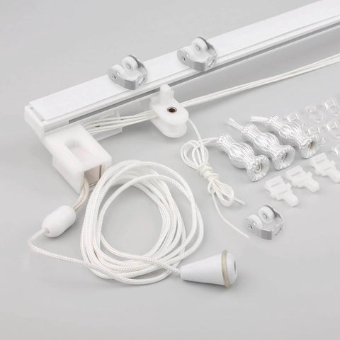 25 Pcs Sliding Door Rollers With Metal Folding Door Track Wheels for Office and Home Partitions Curtain Rails and Accessories