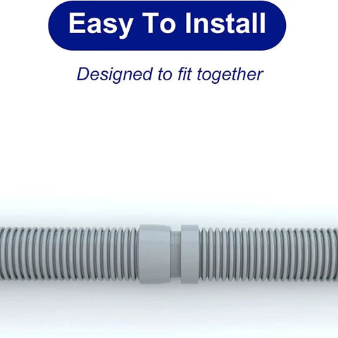 Close-up of Universal 48 Inch Pool Cleaner Hose Kit connection showcasing easy installation design.
