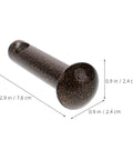 Heavy Duty 2PC Single Hole Clevis Pins Set For Hammock Chair Swing Hanging Bolt Hardware Plug Kit Durable Indoor Outdoor Furniture Gear, brown steel pin with dimensions shown.