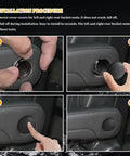 Installation of 2 Pack Armrest Cover Cap For Chevy Tahoe Cadillac Escalade Suburban Yukon Rear Bucket Seats, black thermoplastic