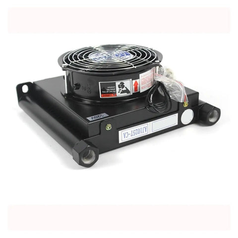 Heavy Duty Oil Cooling Heat Exchanger With 25 Liters Per Minute Flow, Industrial Oil Radiator Air Cooler For CNC Hydraulic Systems, 1.35KW Cooling Capacity, Reliable AC220V Cooling Solution For Heavy Machinery Workhorse