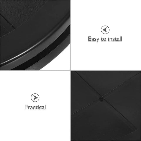 Double Sided Rubber Cable Grommet Kit For Desk Cable Holes, 12 Pack black round rubber desk grommet, easy install