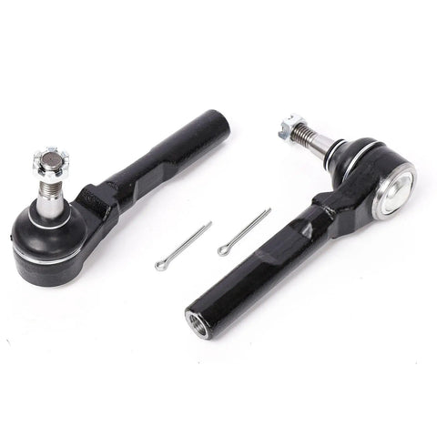 Two Piece Front Outer Tie Rod End Set Fits 2004 2012 Malibu Plus 2005 2010 Pontiac G6 And 2007 2008 Saturn Aura Heavy Duty High Strength Steel With Solid Mount Bracket Durable Smooth Steering Easy Install Drop In Ready, pair
