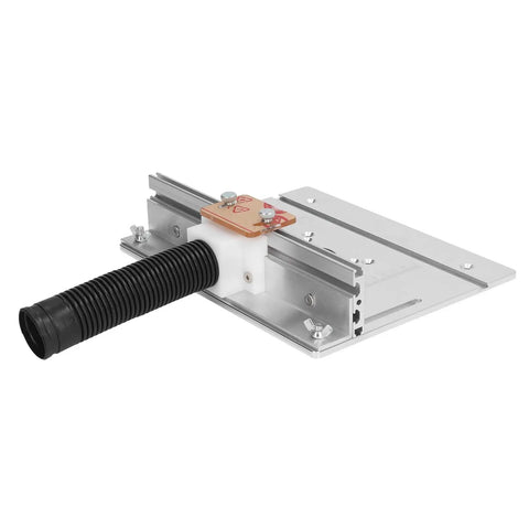 Badass Aluminum Router Lift System Kit With Smooth 180 Degree Rotation For Woodworking Enthusiasts And Inverted Routing Projects featuring a detailed view of the aluminum lift plate.