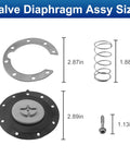 Sprinkler diaphragm replacement kit for Irritrol 205 series valves showing diaphragm, gasket, spring, and mounting screw