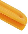 Close-up of a V-Shaped Push Sticks Set for Table Saws and Routers, 2 Pack, highlighting durable yellow ABS construction.