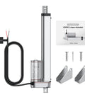 12V Linear Actuator, 160 Lbs, 750N, 8 Inch 200 mm Travel, 10 mm Per Second Speed, IP54 Waterproof with mounting brackets