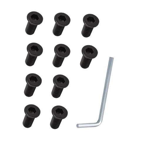 10 Piece M5 Handlebar Hex Screws With Wrench For Electric Scooters And Skateboards, Durable Ride Ready Gear, Easy Install