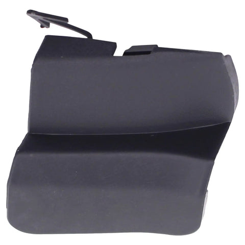 Beefed-Up Front Tow Hook Cover for Infiniti QX60 2016-2020 made of durable ABS with easy snap-in installation, angled view.