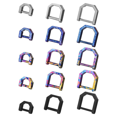 Multiple colorful Alloy Miniature Keychain Clip With Detachable Tool Built For On The Go Travel And Camping Essentials Featuring Precision