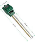 All In One Plant Moisture Light And PH Meter For Gardening And Farming, No Fuss Easy To Read Dial Soil Test Kit with size details