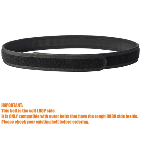 1.5 Inch Inner Belt Loop Liner For Tactical Duty Belts Soft Inner Layer For Outer Belts With Hook And Loop System No Scratch Metal Buckleless Design Fits 1.5 To 2 Inch Belts Durable Comfort