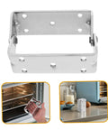 Heavy Duty U Style Steel Oven Door Hinge 108 X 42 Mm For Commercial And Industrial Kitchens Built To Last With Silent Swing Action showcased from the front.