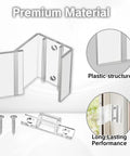 4 Pack RV Sliding Door Latches Set For Motorhomes And Campers Clear Mirror Closet Latches Universal Door Lock Durable Construction