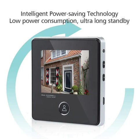 No-Nonsense Digital Door Peephole Viewer and Video Doorbell With 3MP Camera, 90 Degree Wide Angle, IR Night Vision in use