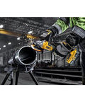 20 Volt Brushless Cordless 4 To 5 Inch Angle Grinder Featuring Anti Rotation Safety Shutdown And High Torque Motor Tool Only cutting steel pipe.