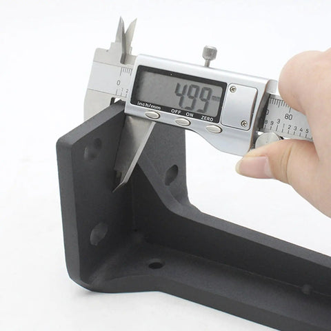 Measuring Rock Solid Heavy Duty Folding Shelf Brackets 2 Pack Wall Mounted Right Angle Supports for precise dimensions.