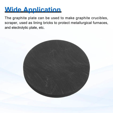 Round Graphite Block Disk Ingot For Melting And Electrolysis High Purity Graphite Electrode Plate Sheet 60x5mm Pack Of 2 Black