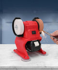 Badass Compact Mini Bench Grinder With 70mm Grinding Wheel 5500 RPM Speed cordless tool sharpening metal and wood.