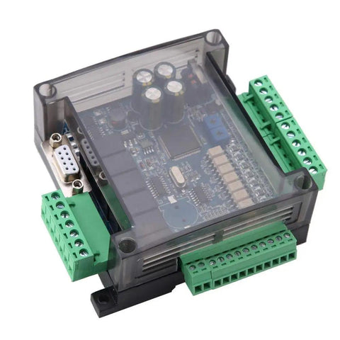 24V Programmable Controller For Industrial Automation With 8 Digital Inputs And 6 Outputs Plug And Play Ready High Speed Counting Ports Online Download And Monitoring Rugged Control Board For Machines