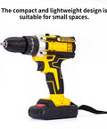 Heavy Duty 21V Cordless Drill And Driver Workhorse With Low Heat Copper Motor, compact and lightweight design.