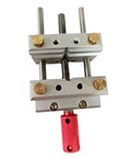 Compact Bench Vise For Home Shop And Studio, rock solid metalworking clamp, dual locking handles, anti rust layer, flexible base