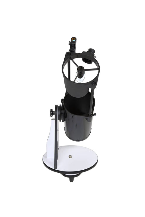 Heritage 150 Tabletop Dobsonian Telescope For Beginners With Easy Setup And Portable Grab And Go Design Crisp Moon And Planet Views Fast F5 Optics And 750mm Focal Length Ideal Entry Point For Budding Stargazers, black 150mm tabletop Dobsonian reflector on white base