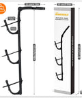 Rugged Truck Gun Rack For Seat Back With Triple Anti Slip Hooks And Adjustable Silicone Strips Heavy Duty Car Rifle Mount shown with dimensions