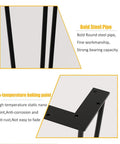 Heavy Duty Hairpin Table Legs Non Slip Pads Rock Solid Build close-up of bold steel pipe and high-temperature baking paint finish.