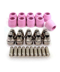 Plasma Cutter Consumables Kit For Primeweld CUT50 CUT50DP CT520 CT520DP And AG-60 Torch Includes 10 Nozzles 10 Electrodes 10 Shield Cups