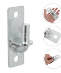 Heavy Duty Wall Mount Gate Hinges With 12.7mm Hole And Screws 4 Pieces Weather Resistant Iron Gate Hardware For Wood Or Metal Fences Multipurpose Post Hinge Kit For Outdoor Use, close-up