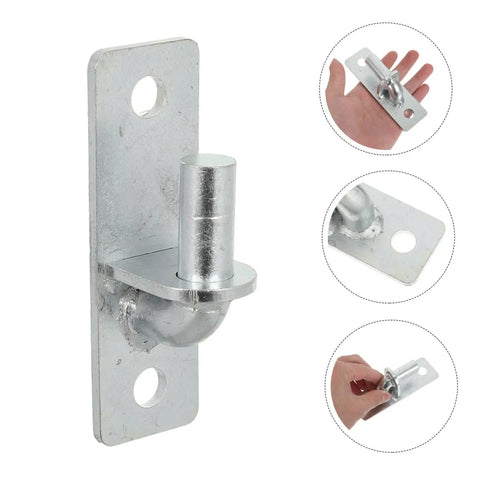 Heavy Duty Wall Mount Gate Hinges With 12.7mm Hole And Screws 4 Pieces Weather Resistant Iron Gate Hardware For Wood Or Metal Fences Multipurpose Post Hinge Kit For Outdoor Use, close-up