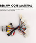 Toyota Plug And Play 16Pin Car Stereo Wiring Harness Kit With CANBUS Box For RAV4 Camry 4Runner Highlander Tundra JBL Amplifier