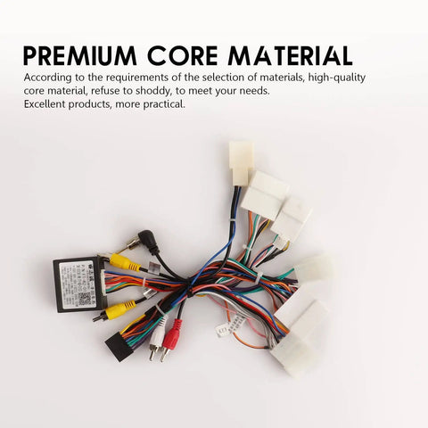 Toyota Plug And Play 16Pin Car Stereo Wiring Harness Kit With CANBUS Box For RAV4 Camry 4Runner Highlander Tundra JBL Amplifier