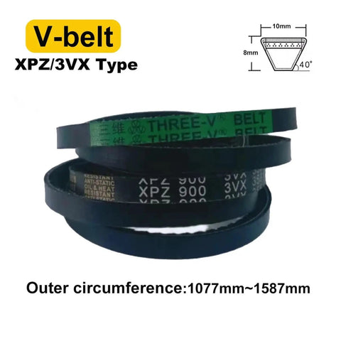 Two Pack Raw Edge Cogged V Strap Drive Belt XPZ 3VX Serrated Conveyor Belts Built For Heavy Duty Jobs With Real Grippy Power Industrial And Agricultural Use 1060mm To 1587mm Length Range, XPZ 900 belts