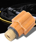 Top Notch 5 Pc QQ150 TIG Welding Torch Consumables Set Featuring Durable Plastic Housing And Reliable Brass Bolt For Easy Long Or Short Back Cap Replacement That Ensures High Heat Resistance And Super Smooth Installation with an orange plastic back cap.