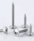 Phillips Truss Head Wood Screws Stainless Steel 410 Self Tapping Pro Grade Assortment Kit With Multiple Lengths From Half Inch To Two Inches