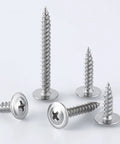 Knockout Value 95 Piece Assortment Kit Featuring Number 8 Phillips Truss Head Wood Screws And Stainless Steel 410 Self Tapping Metal Fasteners With Drywall Plastic Anchors For No Fuss Diy Home Upgrades, various sizes of stainless steel screws.