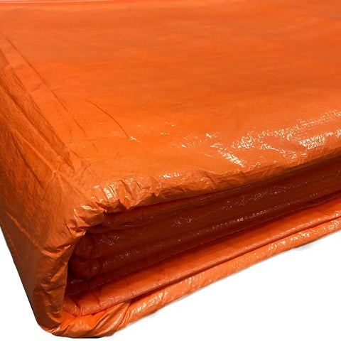 Heavy Duty Insulated Concrete Curing Blanket Cover 6x24 Foot With Foam Core And 8x8 Poly Outer Weave PE Coated Tarp For Construction Cement And Landscaping Weatherproof And Built To Lock In Heat And Moisture For A Stronger Set Orange